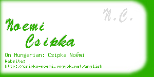 noemi csipka business card